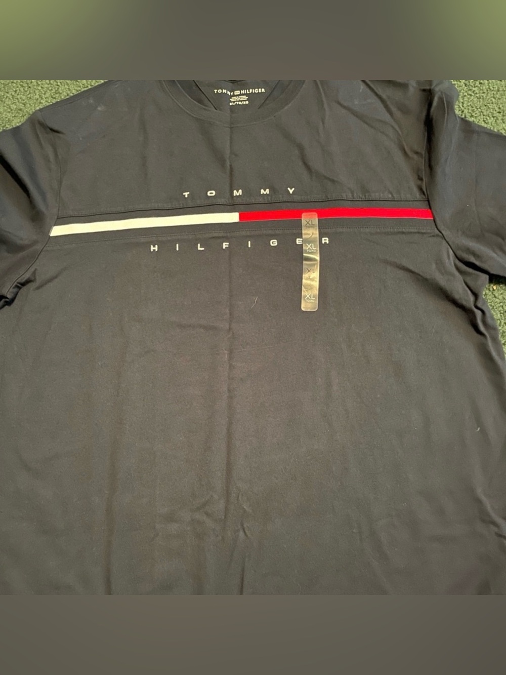 BRAND NEW! NWT Tommy Hilfiger - Black T-Shirt - Size XL
